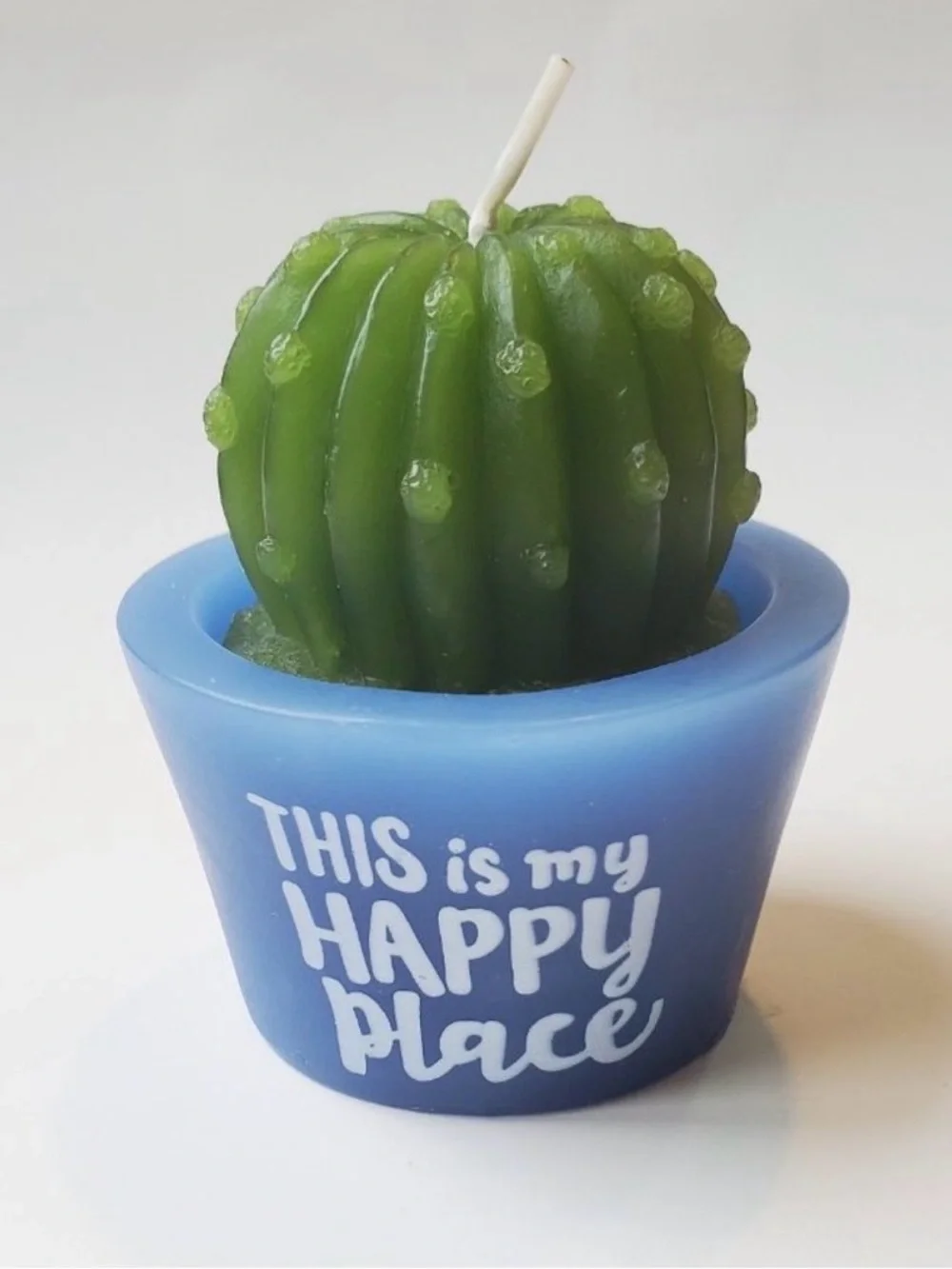Succulent Cactus Shaped Candles, set of 3